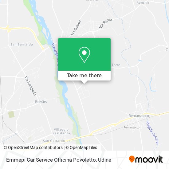 Emmepi Car Service Officina Povoletto map