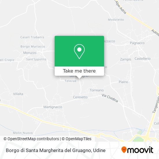 Borgo di Santa Margherita del Gruagno map