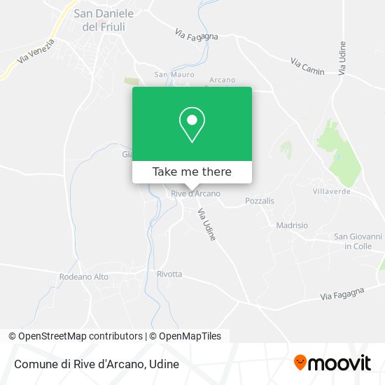 Comune di Rive d'Arcano map