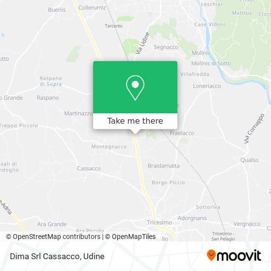 Dima Srl Cassacco map