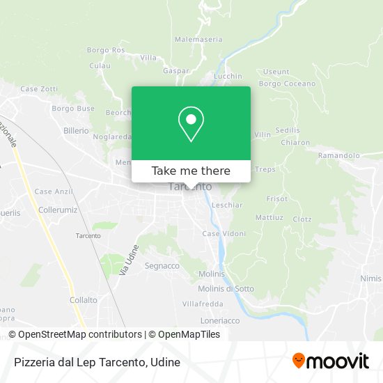 Pizzeria dal Lep Tarcento map