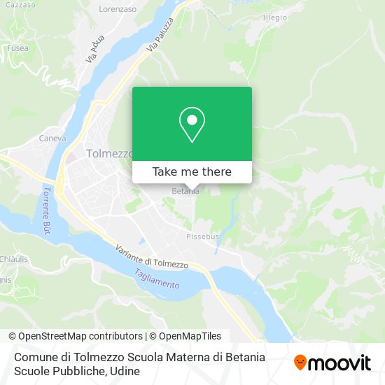 Comune di Tolmezzo Scuola Materna di Betania Scuole Pubbliche map