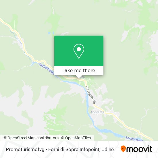 Promoturismofvg - Forni di Sopra Infopoint map