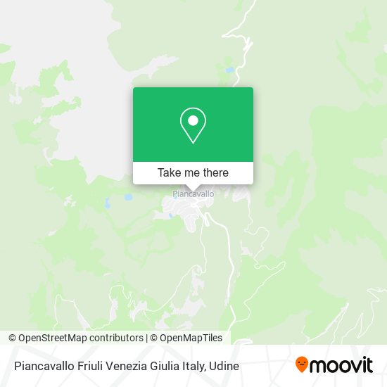 Piancavallo Friuli Venezia Giulia Italy map