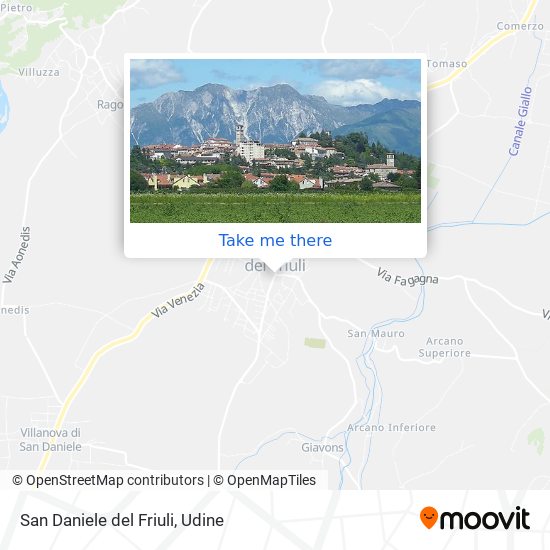 San Daniele del Friuli map