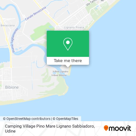 Camping Village Pino Mare Lignano Sabbiadoro map