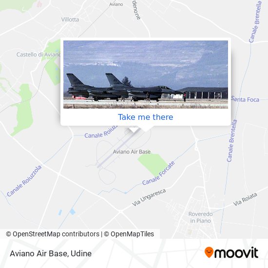 Aviano Air Base map