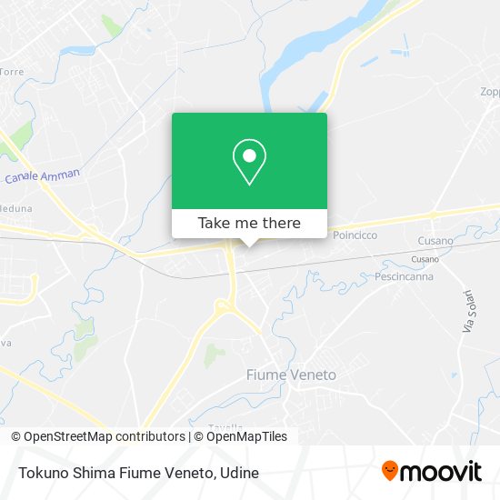 Tokuno Shima Fiume Veneto map