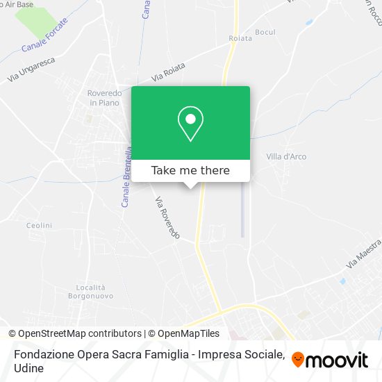 Fondazione Opera Sacra Famiglia - Impresa Sociale map