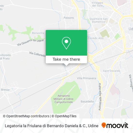 Legatoria la Friulana di Bernardo Daniela & C. map