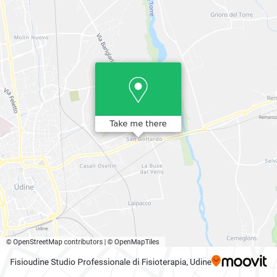 Fisioudine Studio Professionale di Fisioterapia map