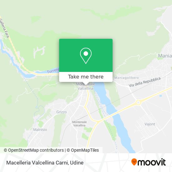 Macelleria Valcellina Carni map