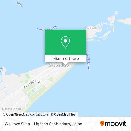 We Love Sushi - Lignano Sabbiadoro map