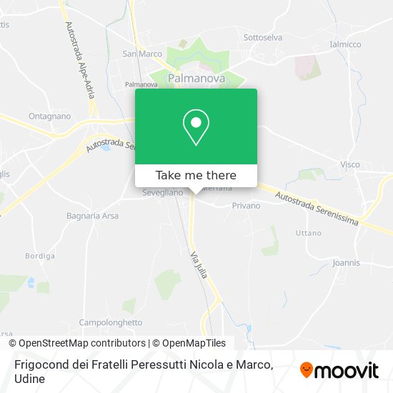 Frigocond dei Fratelli Peressutti Nicola e Marco map