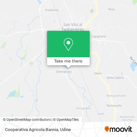 Cooperativa Agricola Bannia map