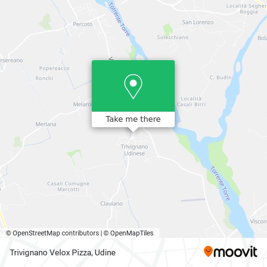 Trivignano Velox Pizza map