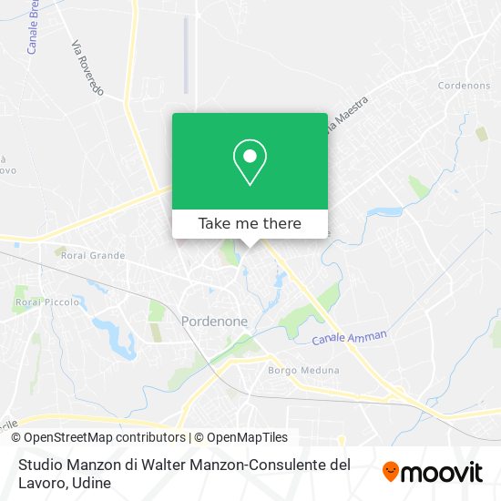 Studio Manzon di Walter Manzon-Consulente del Lavoro map