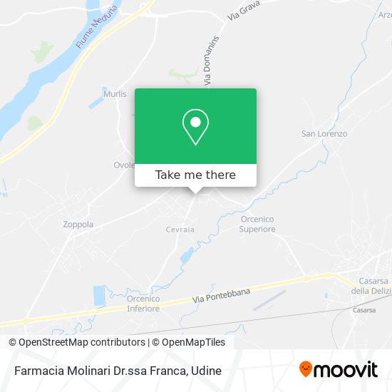 Farmacia Molinari Dr.ssa Franca map