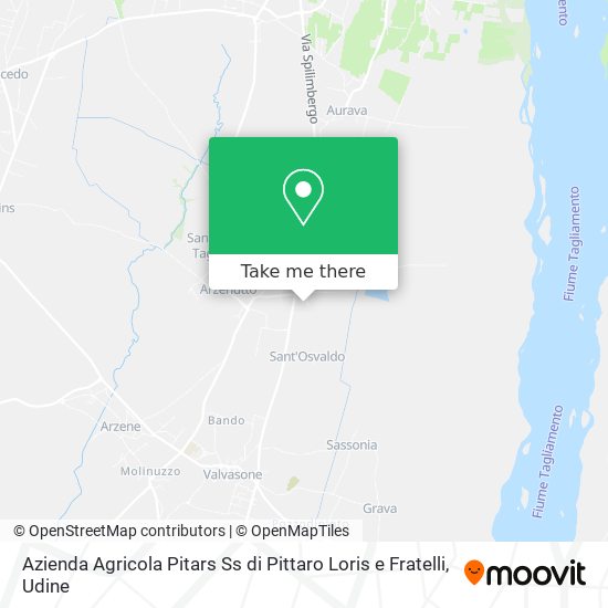 Azienda Agricola Pitars Ss di Pittaro Loris e Fratelli map