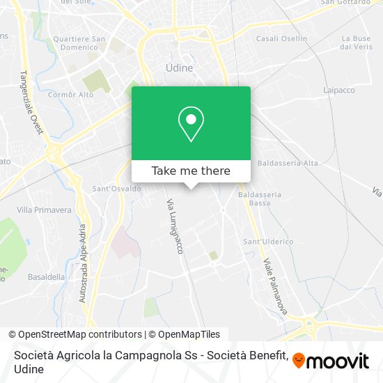 Società Agricola la Campagnola Ss - Società Benefit map