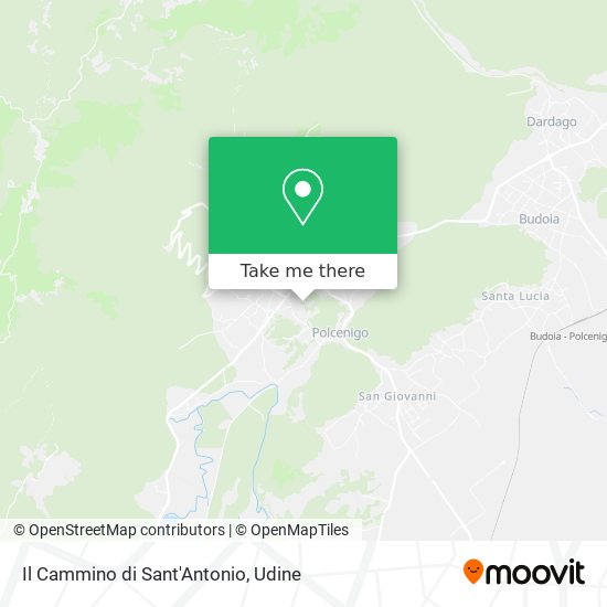 Il Cammino di Sant'Antonio map