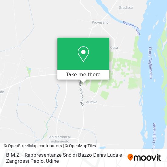 B.M.Z. - Rappresentanze Snc di Bazzo Denis Luca e Zangrossi Paolo map