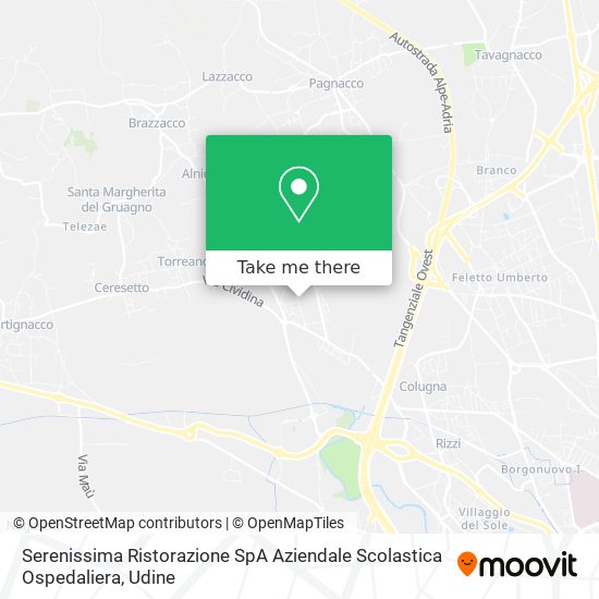 Serenissima Ristorazione SpA Aziendale Scolastica Ospedaliera map