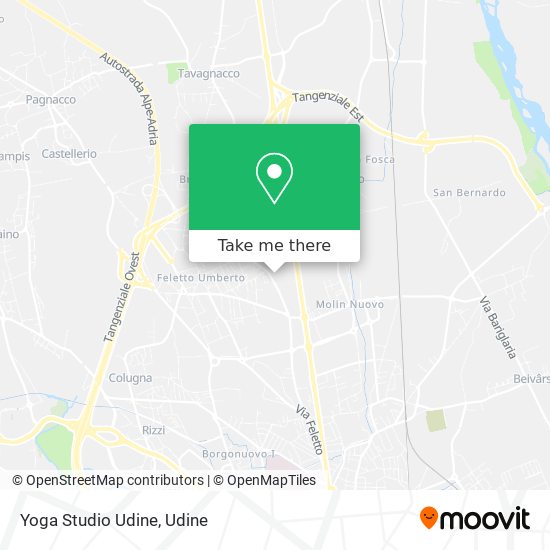 Yoga Studio Udine map