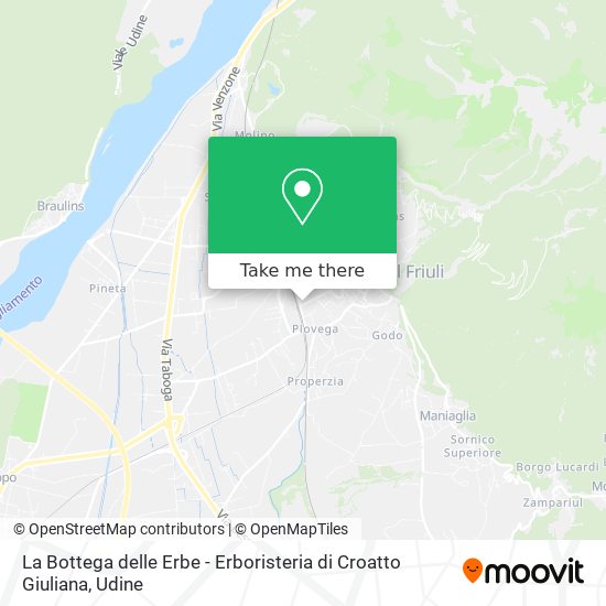 La Bottega delle Erbe - Erboristeria di Croatto Giuliana map