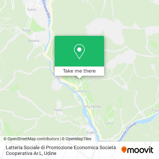 Latteria Sociale di Promozione Economica Società Cooperativa Ar.L map