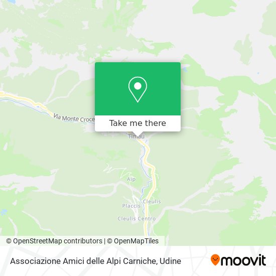 Associazione Amici delle Alpi Carniche map