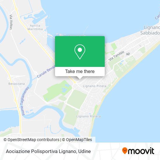 Aociazione Polisportiva Lignano map