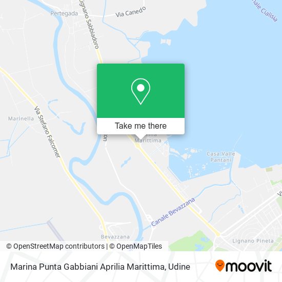 Marina Punta Gabbiani Aprilia Marittima map