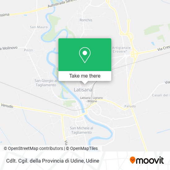 Cdlt. Cgil. della Provincia di Udine map