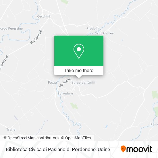 Biblioteca Civica di Pasiano di Pordenone map