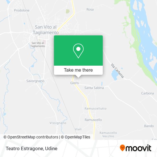 Teatro Estragone map