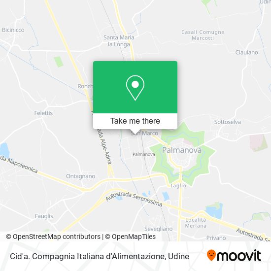 Cid'a. Compagnia Italiana d'Alimentazione map