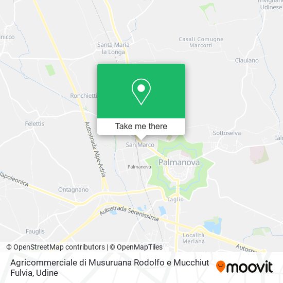 Agricommerciale di Musuruana Rodolfo e Mucchiut Fulvia map