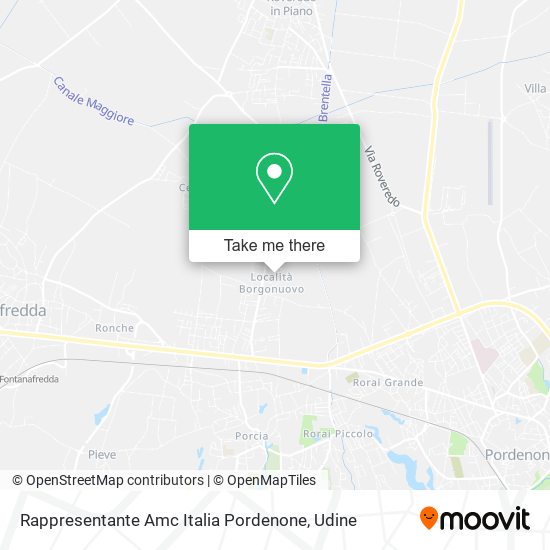 Rappresentante Amc Italia Pordenone map