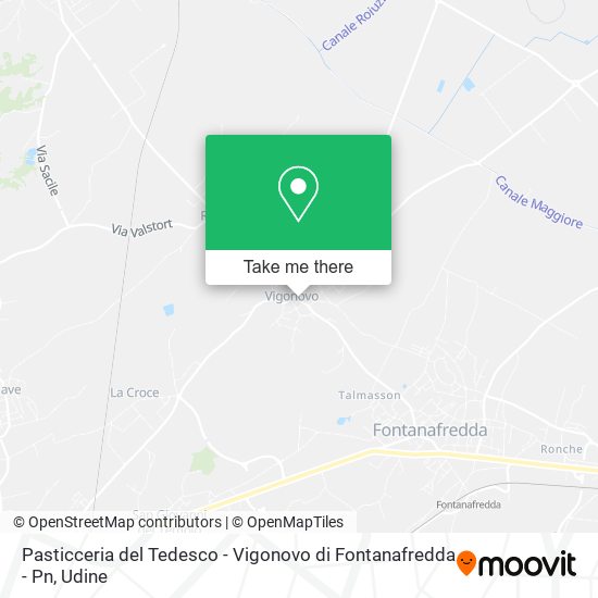 Pasticceria del Tedesco - Vigonovo di Fontanafredda - Pn map