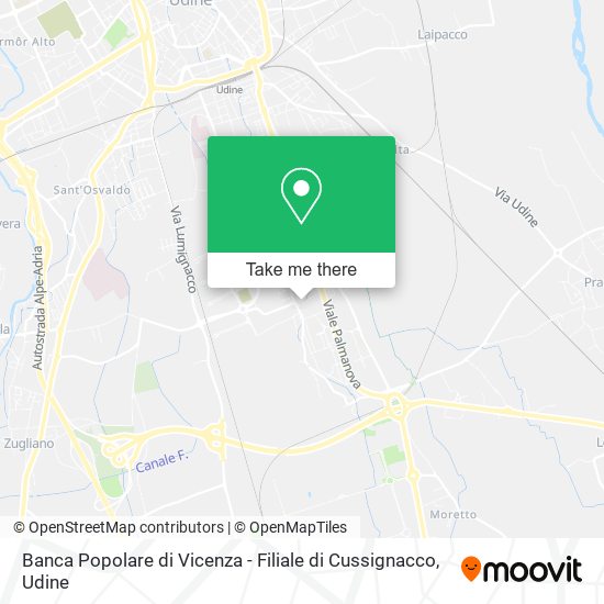 Banca Popolare di Vicenza - Filiale di Cussignacco map