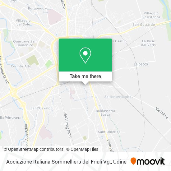 Aociazione Italiana Sommelliers del Friuli Vg. map