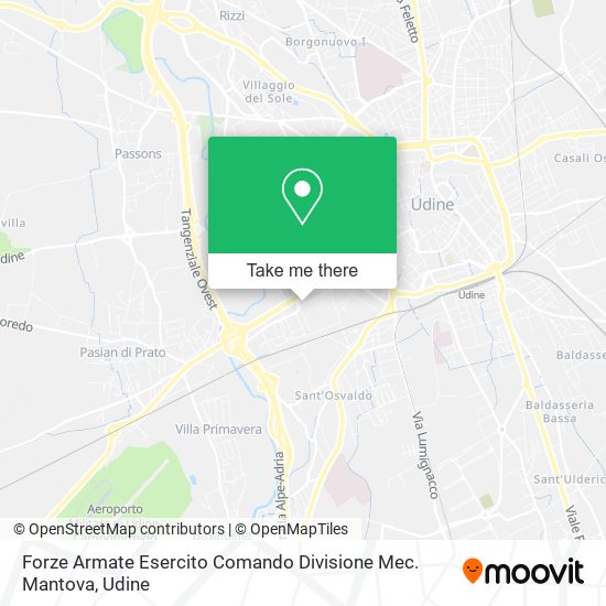 Forze Armate Esercito Comando Divisione Mec. Mantova map