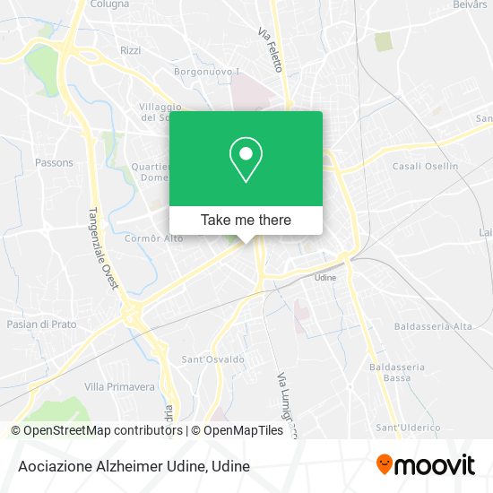 Aociazione Alzheimer Udine map