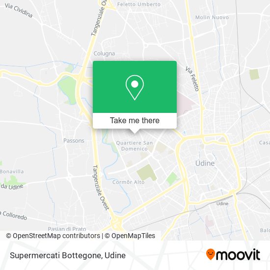 Supermercati Bottegone map