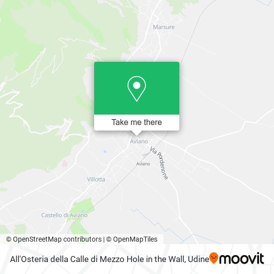 All'Osteria della Calle di Mezzo Hole in the Wall map