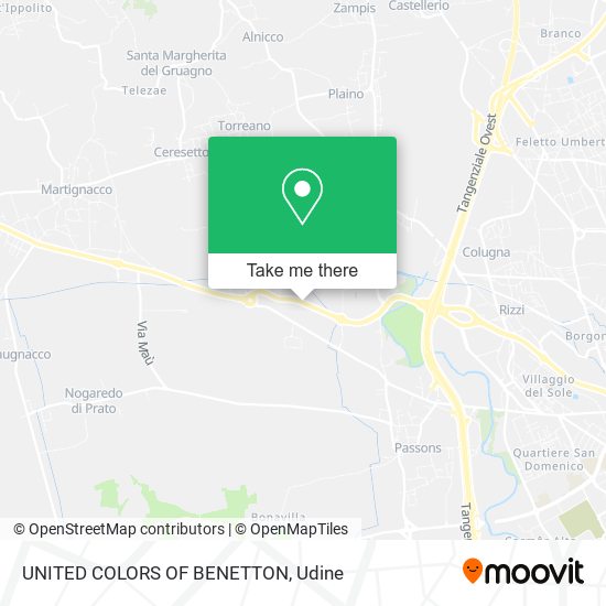 UNITED COLORS OF BENETTON map