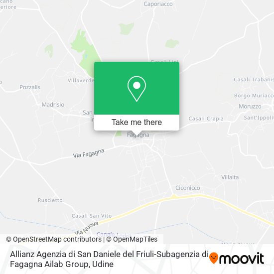 Allianz Agenzia di San Daniele del Friuli-Subagenzia di Fagagna Ailab Group map
