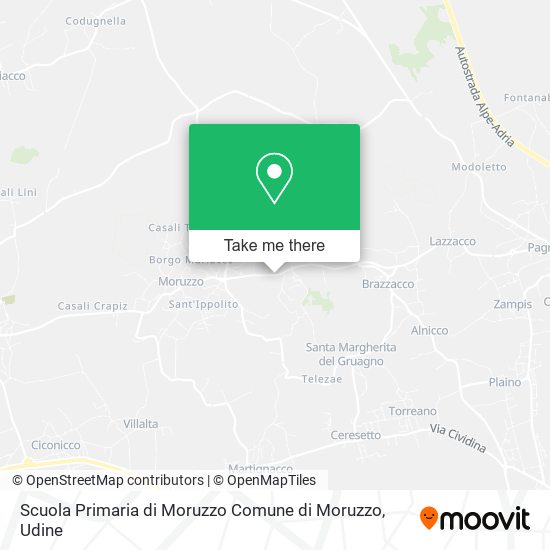 Scuola Primaria di Moruzzo Comune di Moruzzo map