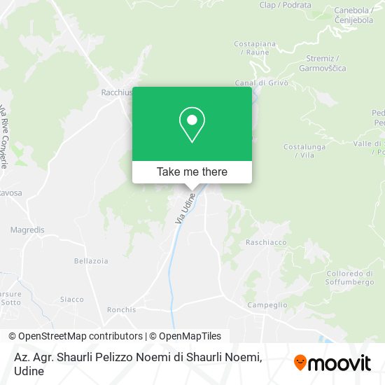 Az. Agr. Shaurli Pelizzo Noemi di Shaurli Noemi map